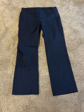 Athleta Navy Endless High Rise Straight-Leg Pants